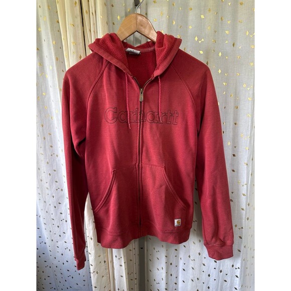 Carhartt Women's Clarksburg Embroidered Graphic Full Zip Sweatshirt Hoodie S - Picture 2 of 7